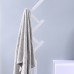  Geometric beige bath towel - grey