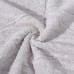 Geometric beige bath towel - grey