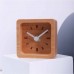  Nordic square solid wood clock - grey hands