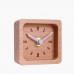 Nordic square solid wood clock - grey hands